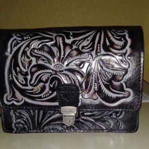 Patricia Nash tooled crossbody bag